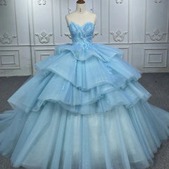 Quinceanera Dress Romantic Princess Sleeveless Quinceanera Dresses Ruffle Strapless Sequins Ball Gown