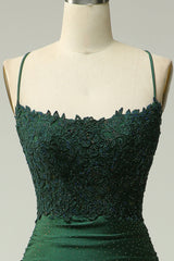 Sparkly Dark Green Beaded Long Prom Dress with Appliques