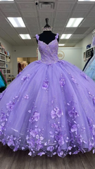 Princess Lilac Quinceanera Dresses