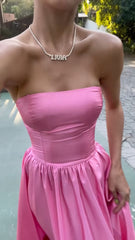 Pink Prom Dress Women Sexy Dresses Elegant Party Dress