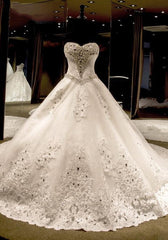 Tulle Chapel Train Ball Dresses