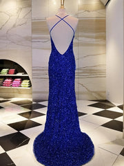 Sheath V-neck Sequin Sweep Train Velvet Sequins Dress